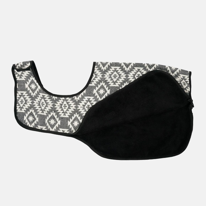 Penelope-Store-Couvre-Rein-Polaire-Ethnique-Gris-cheval-occasion-4