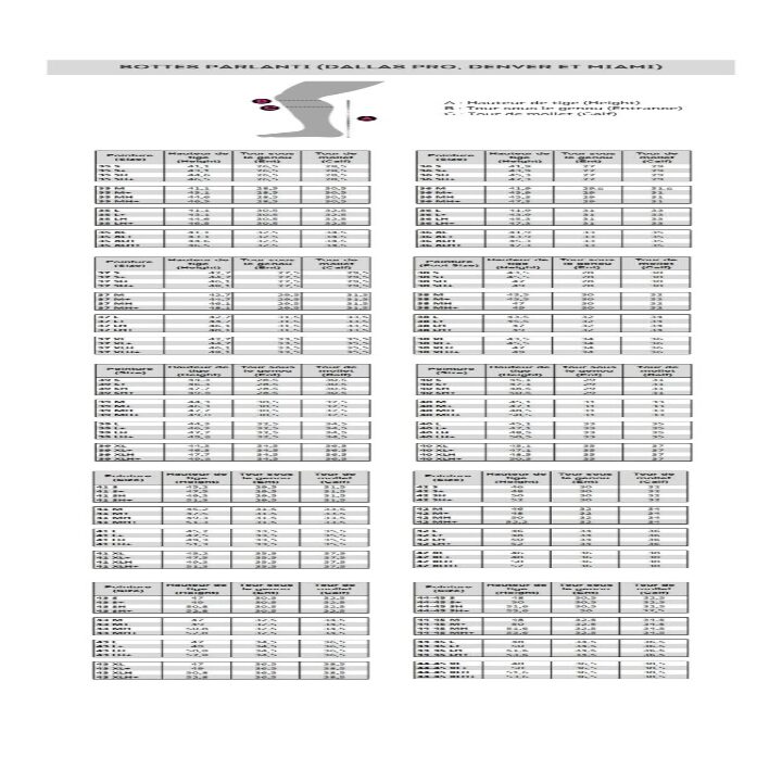 WEB - Guide des tailles - Bottes PE