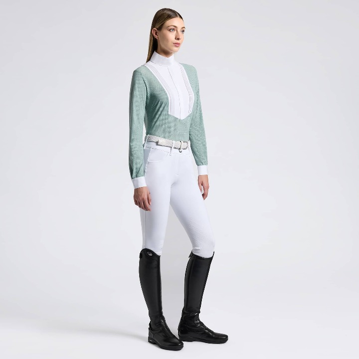 Chemise technique femme Cavalleria Toscana – Élégance, confort et performance pour l’équitation